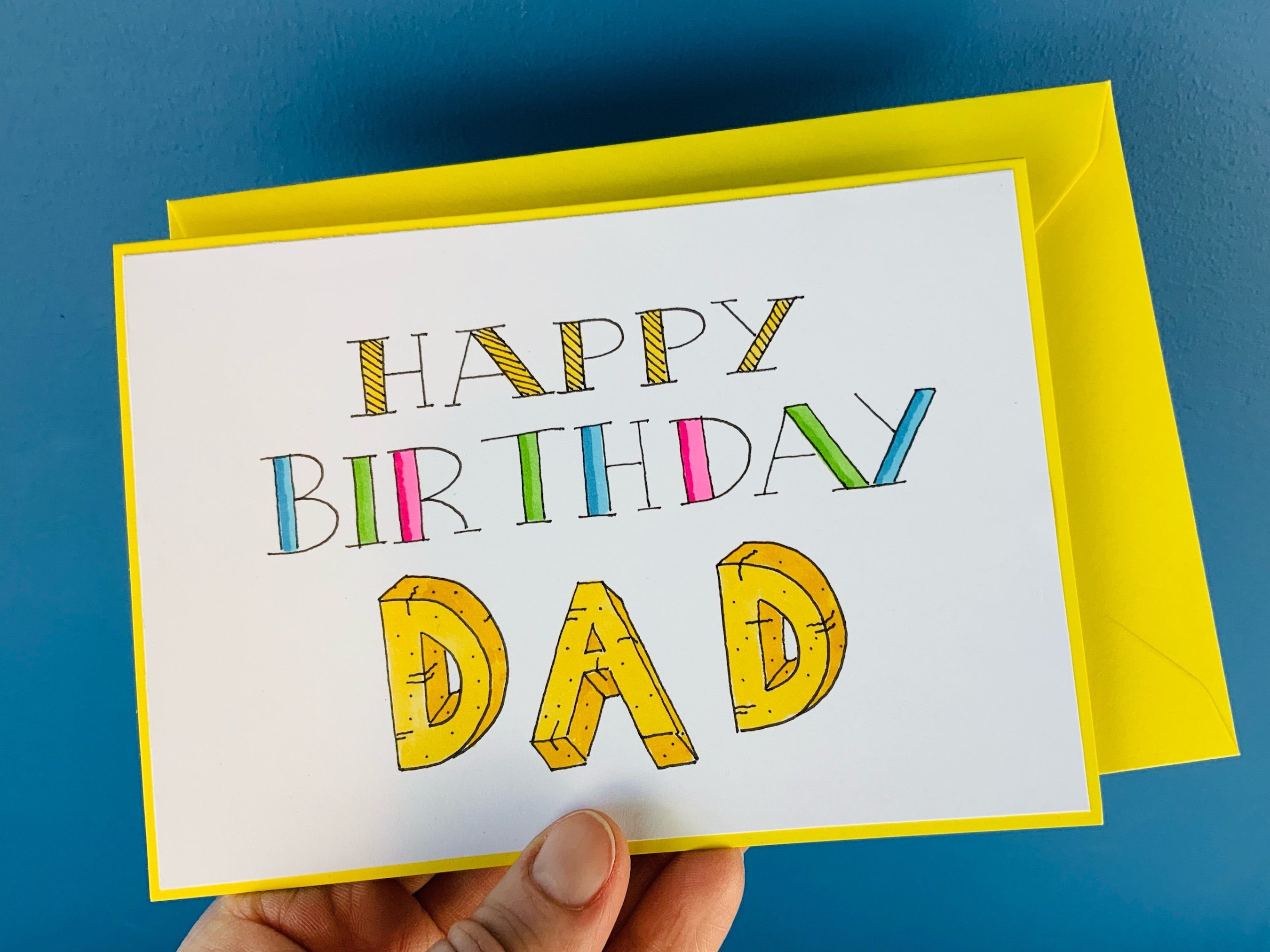 Alles Gute zum Geburtstag Papa Karte Etsy