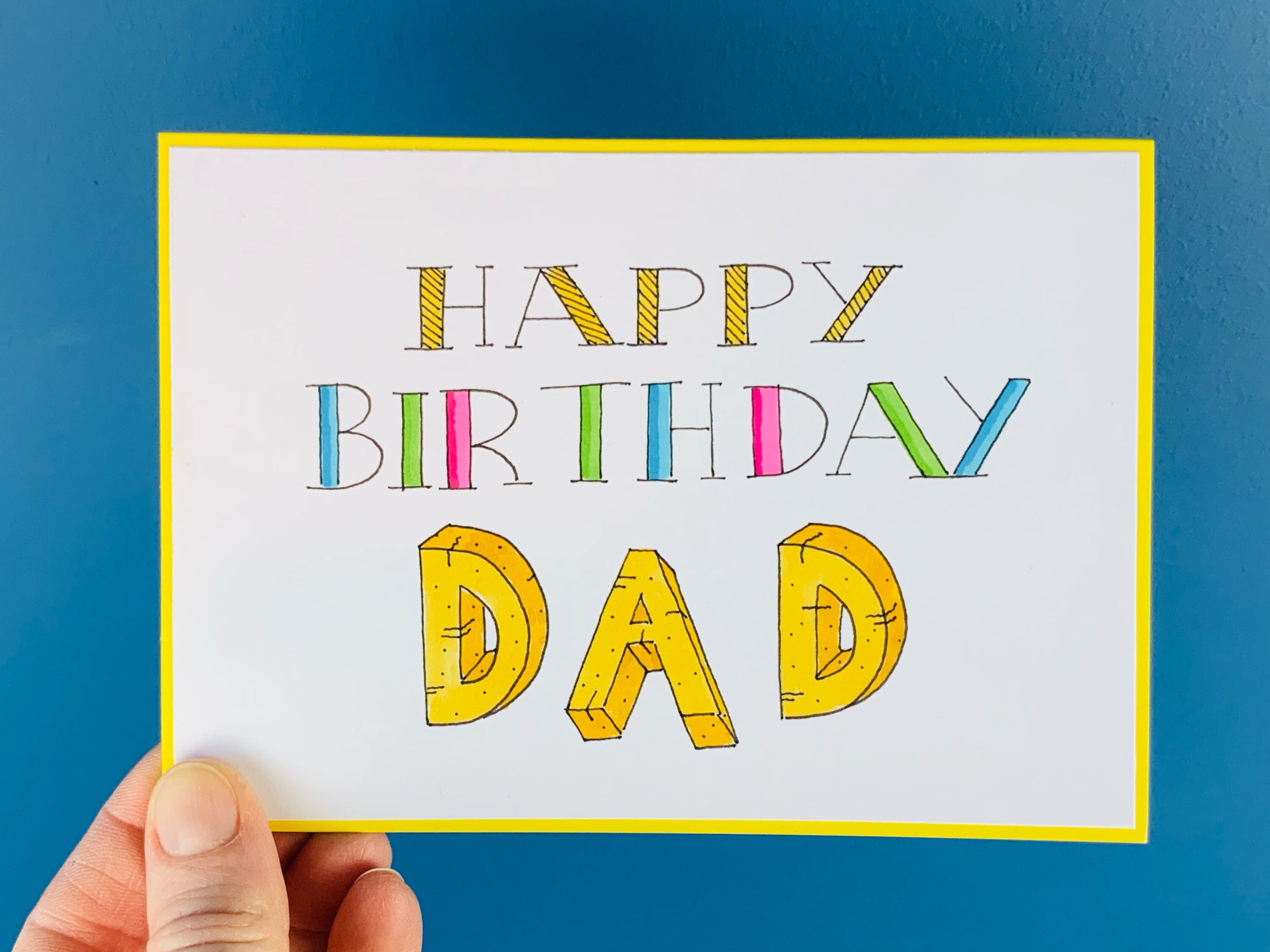 Alles Gute zum Geburtstag Papa Karte Etsy