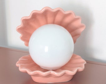 Pink shell lamp - Pink Clam shell lamp