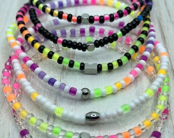 NEON SINGLE Seed Bead Bracelet