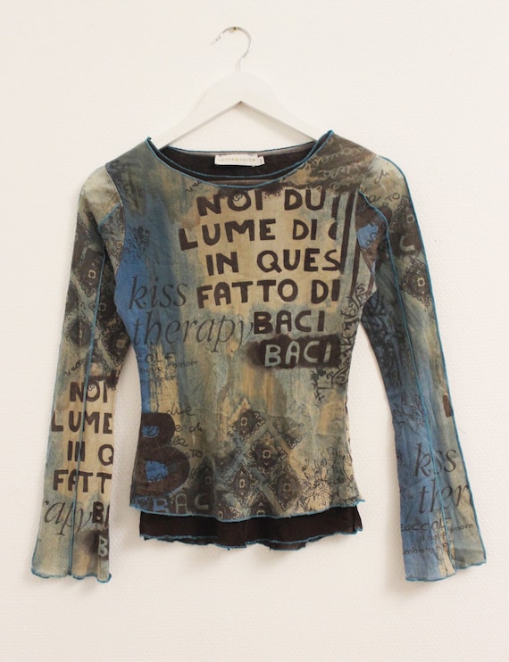 vintage like jean paul gaultier mesh top cache cac