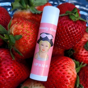 Berry Flavor Lady Head Vase Lip Balm Kitschy Retro Kitsch Gift