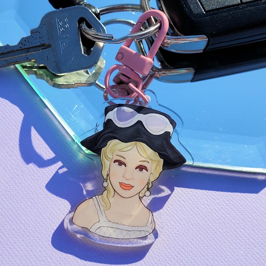 Lady Head Vase Keychain Kitschy Gift Cute Gift Retro Gift Etsy