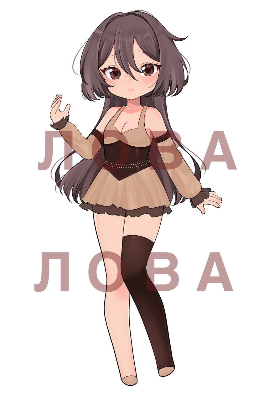 P2U Chibi Full Body BASE for Drawing/custom/commission/vtuber/oc/adopt ...