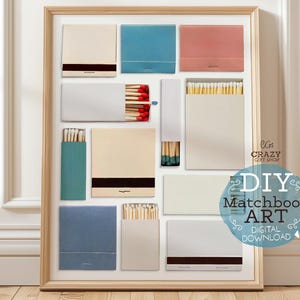 Customizable Matchbox Art Print: DIY Gift Template (Digital Download)