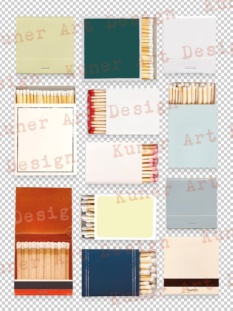 Benutzerdefinierte Streichholzbriefchen Vorlage: Bunt bearbeitbar DIY Geschenk, Streichholzschachtel Kunst (Digitaler Download) Bild 5