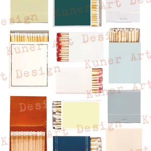 Benutzerdefinierte Streichholzbriefchen Vorlage: Bunt bearbeitbar DIY Geschenk, Streichholzschachtel Kunst (Digitaler Download) Bild 7