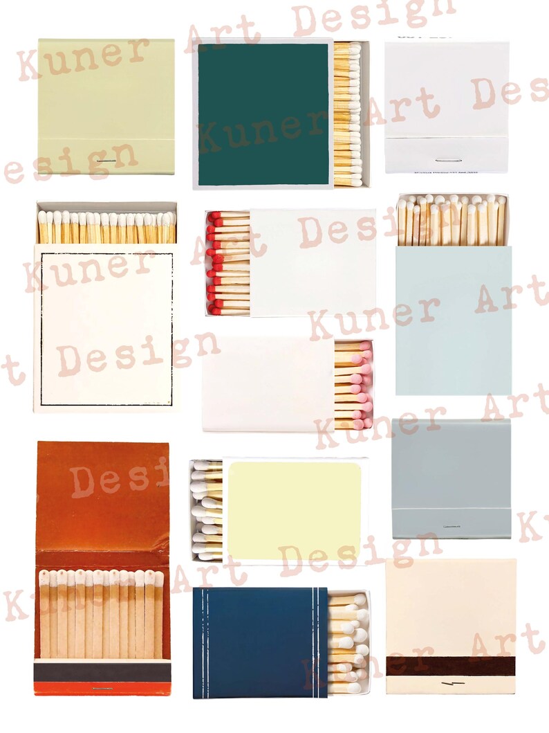Benutzerdefinierte Streichholzbriefchen Vorlage: Bunt bearbeitbar DIY Geschenk, Streichholzschachtel Kunst (Digitaler Download) Bild 7