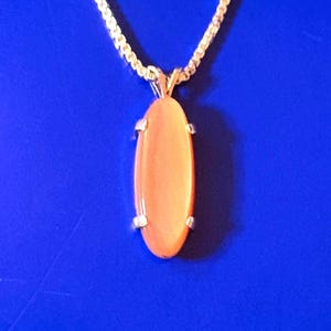 Pink Shell and Silver Pendant