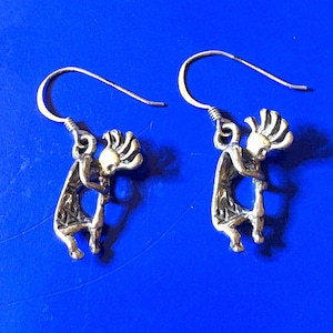 Sterling Silver Kokopelli Earrings