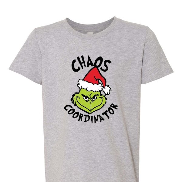 Grinch chaos coordinator shirt etsy
