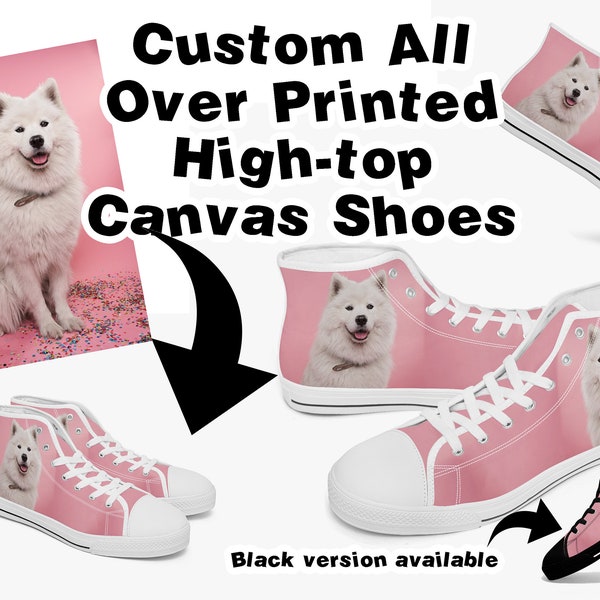 Custom High-top Canvas Shoes Custom shoes my art on hi tops personalised high top shoes  skater shoe punk shoe high tops personalised