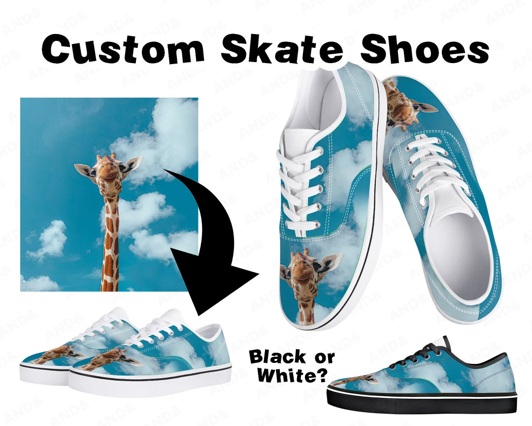 Skate Shoes Custom Skate Shoes Printed Skate Shoes Custom Skater Shoes