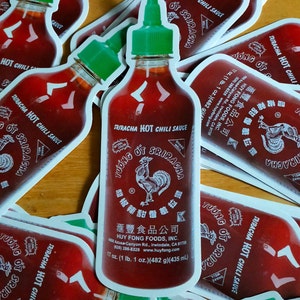 Mini autocollant en vinyle pour bouteille de ketchup Sticker