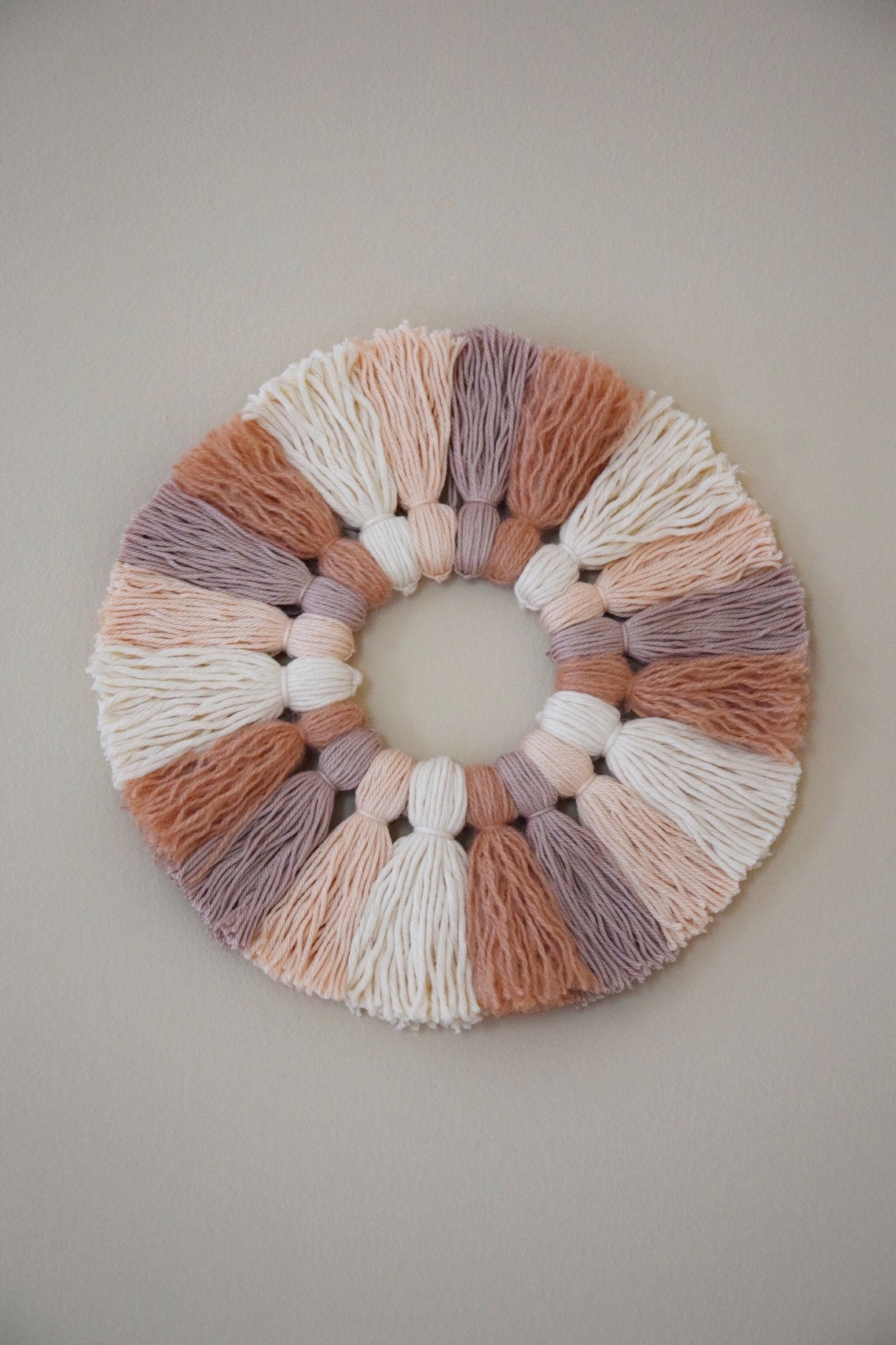 Wall Decor / Wreath / Boho Decor / Tassel Wreath / Nursery Etsy