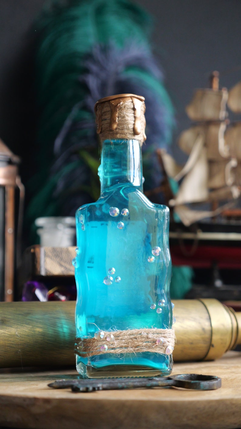 Potion Magique Larmes de Sirènes décorative pour cabinet de curiosité en verre pour sorcières et sorciers image 4