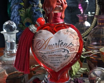 Potion magique Amortentia Philtre d'Amour décoration Cabinet de curiosité pour sorcières et sorciers saint valentin
