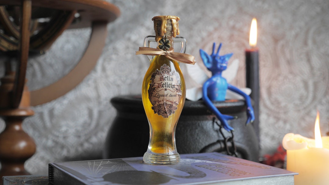Potion Magique Felix Felicis ou Chance Liquide décoration pour de curiosité en verre