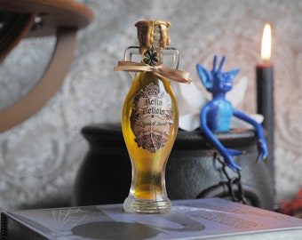 Potion Magique Felix Felicis ou Chance Liquide décoration pour cabinet de curiosité en verre pour sorcières et sorciers