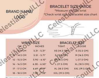 Necklace Size Chart Template Canva Editable Jewelry Size Guide - Etsy