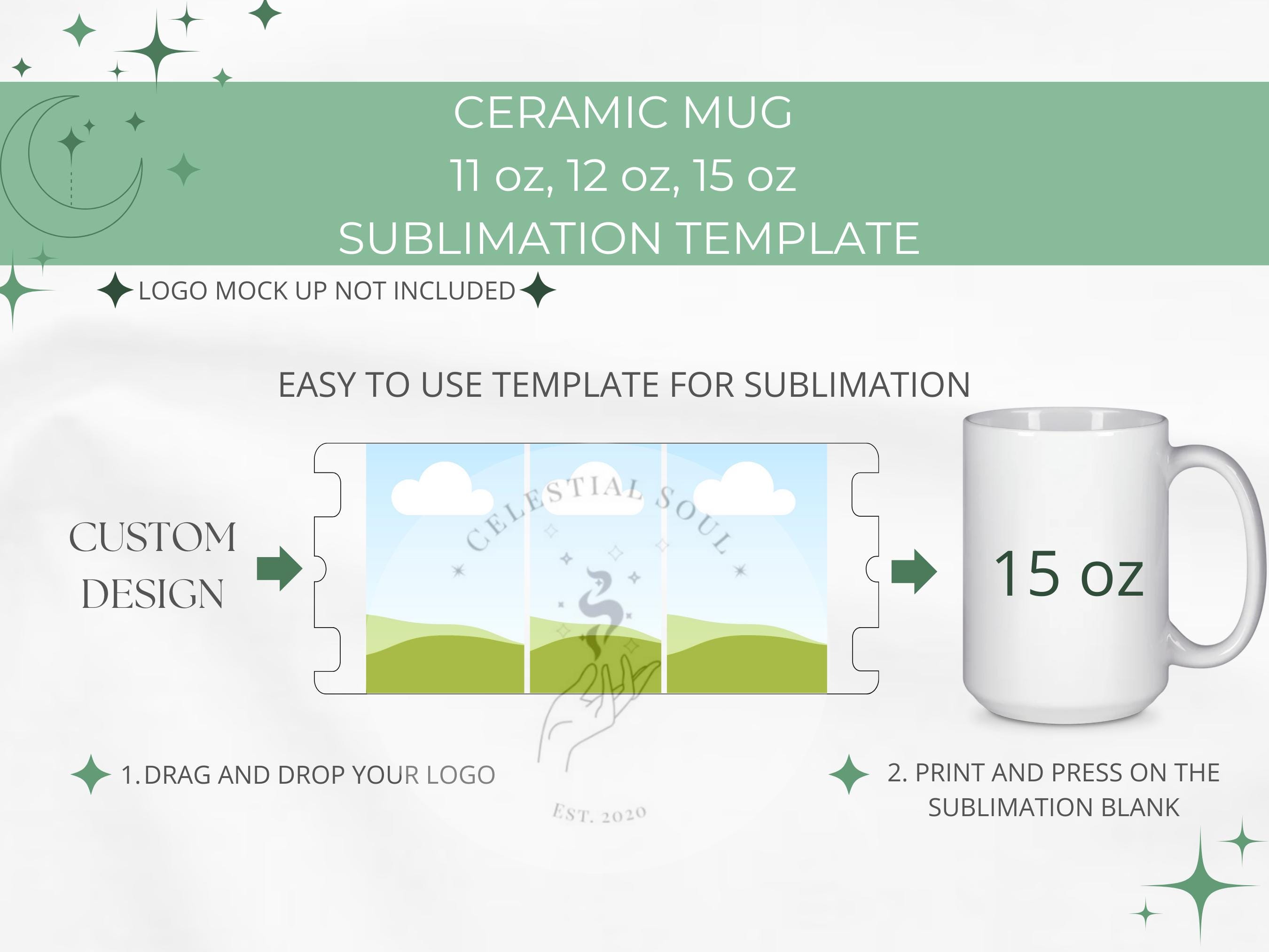 Bubble Mug Rib Template 11oz 12oz 15oz Mug Wrap Template Svg Mug Template SVG Mug Svg Cricut ...