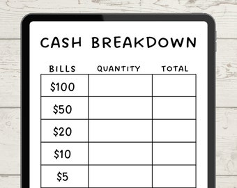 Printable Cash Breakdown Slips - Il 340x270.4828111350 Jsvx 