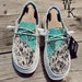 MADE TO ORDER • Women’s Salt and Pepper x Longhorn Hey Dude’s • Cowhide Slip Ons
