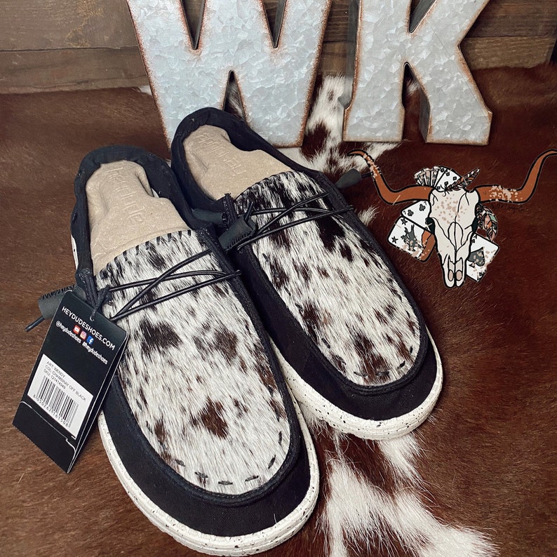 Women’s Custom Cowhide Leather Hey Dudes | Cowhide Slip Ons | Cowhide Hey Dudes | Made to Order Cowhide Hey Dude Shoes *read description* 