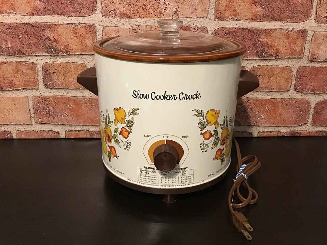 Corningware SPICE OF LIFE 3.5 Quart Crock Pot Slow Cooker Etsy