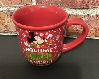 Disney Coffee Tea Mug 2018 Mickey’s Very Merry Christmas Party Holiday Cheer is Here