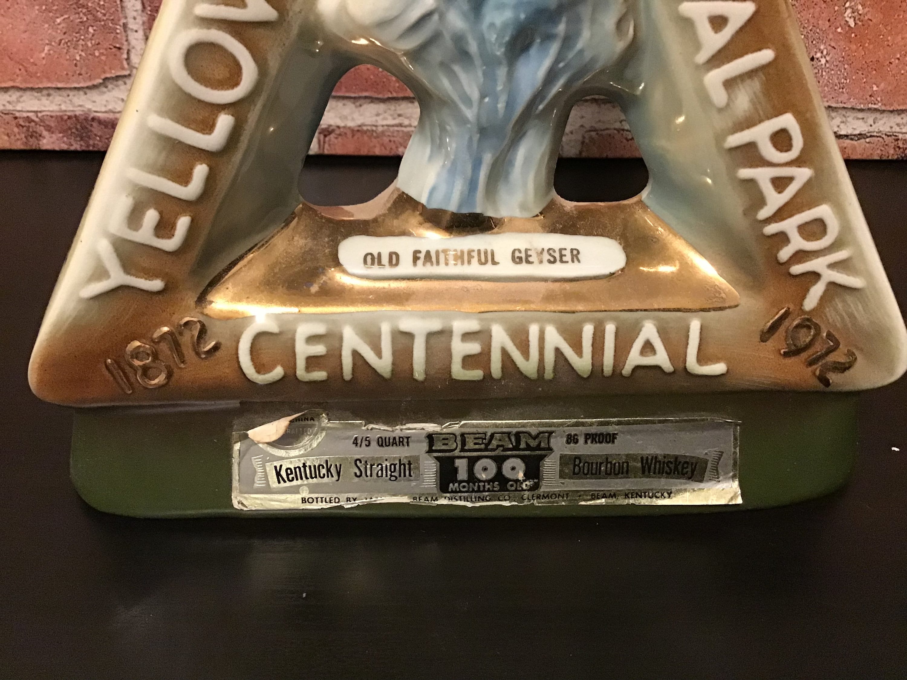 Yellowstone National Park Decanter or Pussers Rum British Navy Decanter