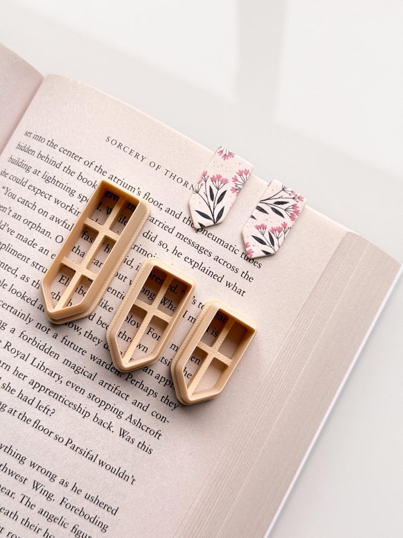Pointed Stacked Bookmark Clay Cutter Set (includes All 3) - Etsy