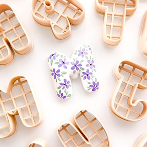 Giant Bubble Letters For Polymer Clay Clay Cutters