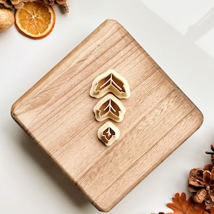 Leaf Trio Dangle Clay Cutter
