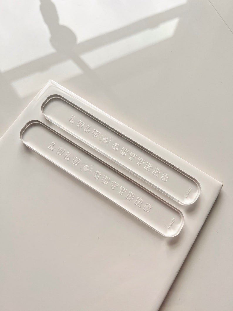Text Box With Ruler Clay Depth Guides: Acrylic Polymer Clay Tool (6mm-3mm) - Etsy