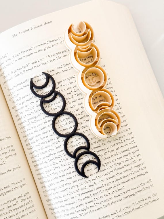 月の満ち欠けブックマーク粘土カッター - Etsy 日本