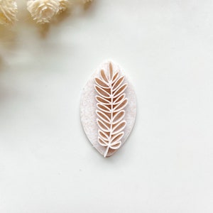 Botanical Leaf Clay Stamp – Clay Dough Cutters