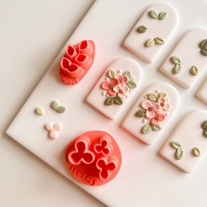 Floral & Blatt Cluster Micro Clay Clay Clays