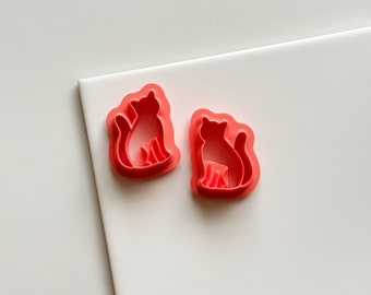 Cat Mirrored Set Clay Cutter