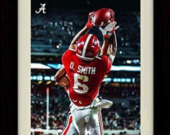 Goes up High Portrait Alabama Crimson Tide Julio Jones Autograph Replica Super Print