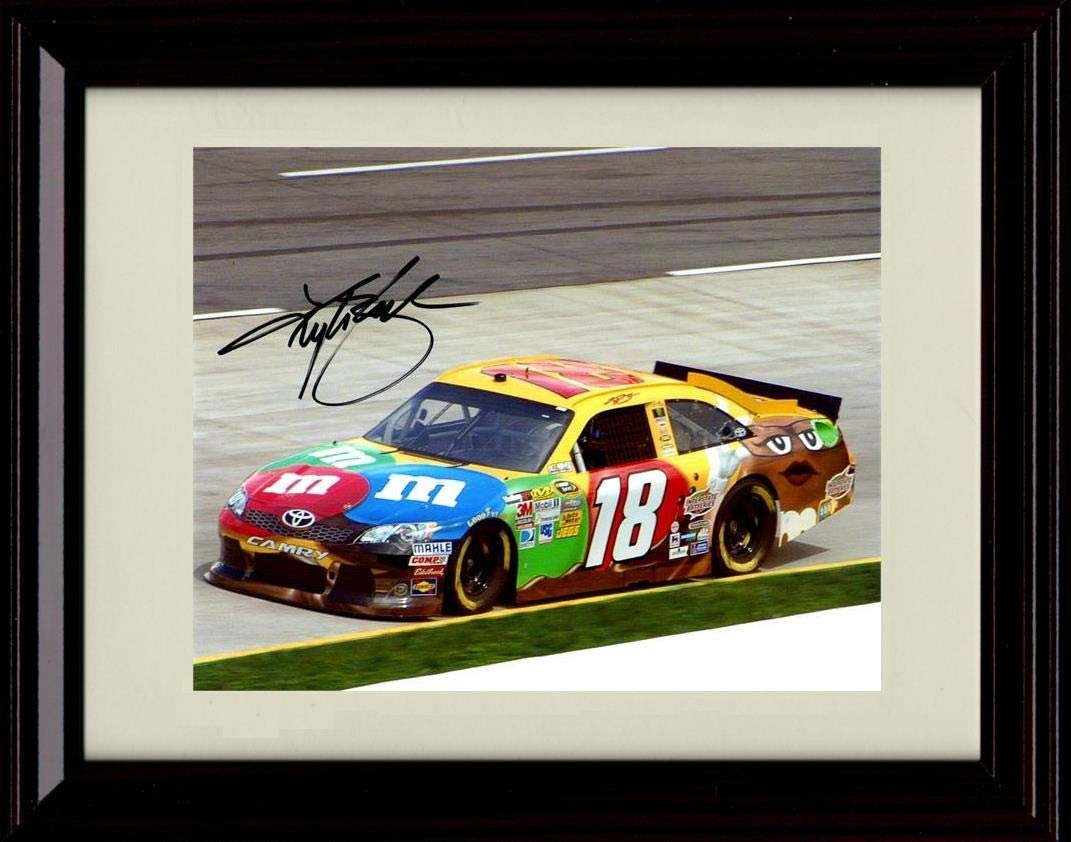 Framed Kyle Busch Autograph Replica Print M&M Car Etsy