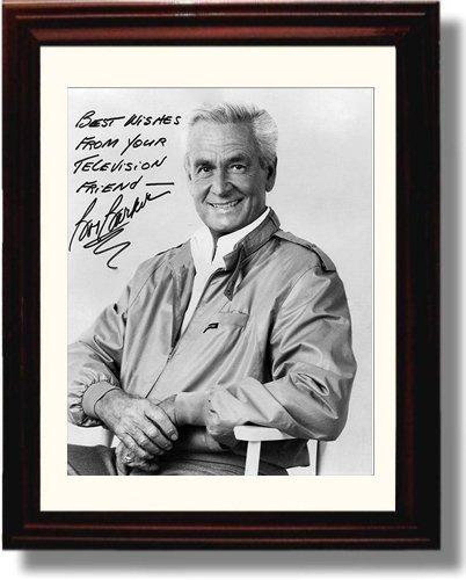Framed Bob Barker Autograph Promo Print Etsy