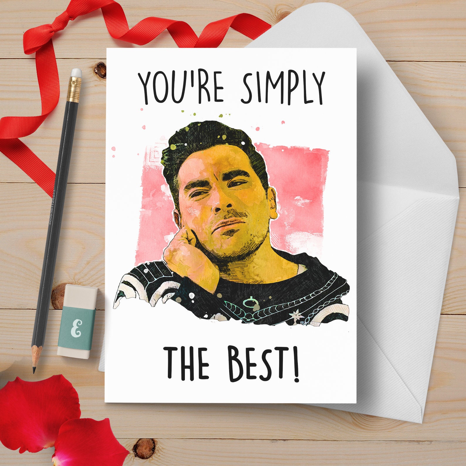David Rose You're Simply The Best Card Customizable | Etsy
