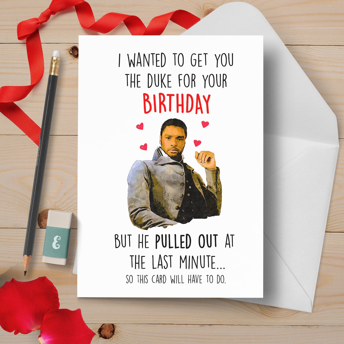 Bridgerton Duke of Hastings Birthday Card Duke Card | Etsy