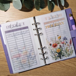 Sommer 2in1 Geldbeutel und Budget Tracker A6 | Personalisierte Pergamin Umschlag und Budget Tracker | Sommer Geldbeutel Kuvert
