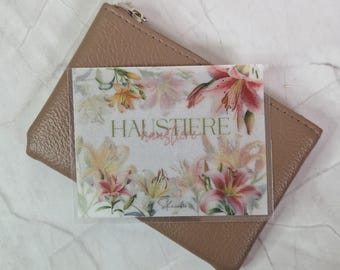 Personalized Mini Vellum Floral Cash Envelopes: Wallet Budget System