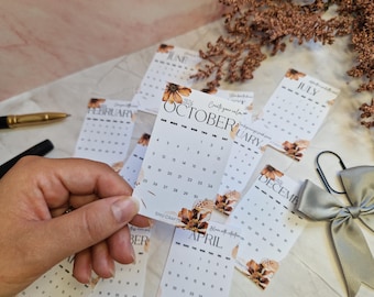 2026 Mini Calendar Cards, Wallet, Binder & Journal Insert