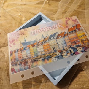 Dänemark A6 Cash Füllung Umschlag für die Reise | Dänemark Reise Urlaub Bargeld Füllung Umschlag | Etat Umschlag | Dänemark