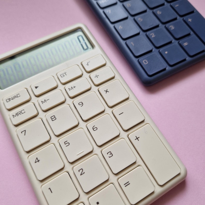 Amethyst Purple Aesthetic Electronic Budgeting Calculator | Minimalist ...