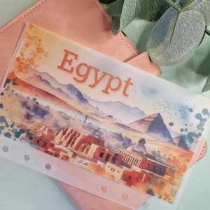 Ägypten A6 Bargeld Umschlag für die Reise | Ägypten Reise Urlaub Bargeld Füllung Umschlag | Etat Umschlag | Ägypten